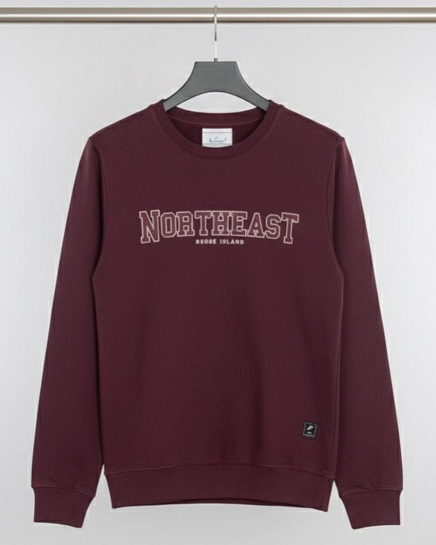Never Give Up" Gym Motivation Maroon Sweatshirt